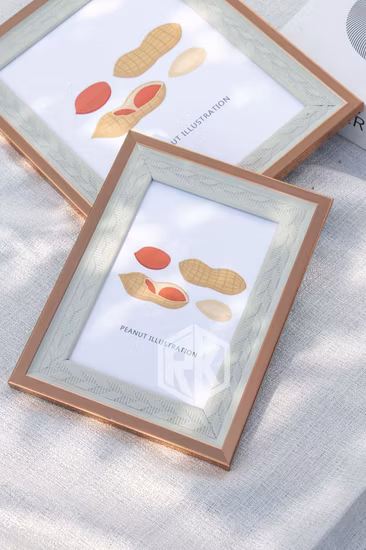 2 x 3 Mini-Instax-Bilderrahmen mit flüssigem Glitzer und Wasser