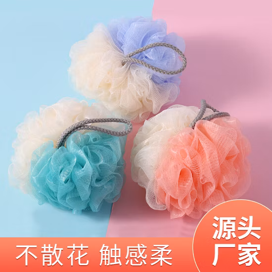 Großes Reibe-Haushalts-Schrubbbad, Blumen-Schaumnetz, weiche Badeprodukte