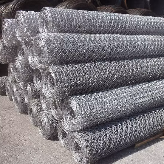 Geflochtene Gabionenkörbe aus sechseckigem Drahtgeflecht mit 2,7 mm Durchmesser